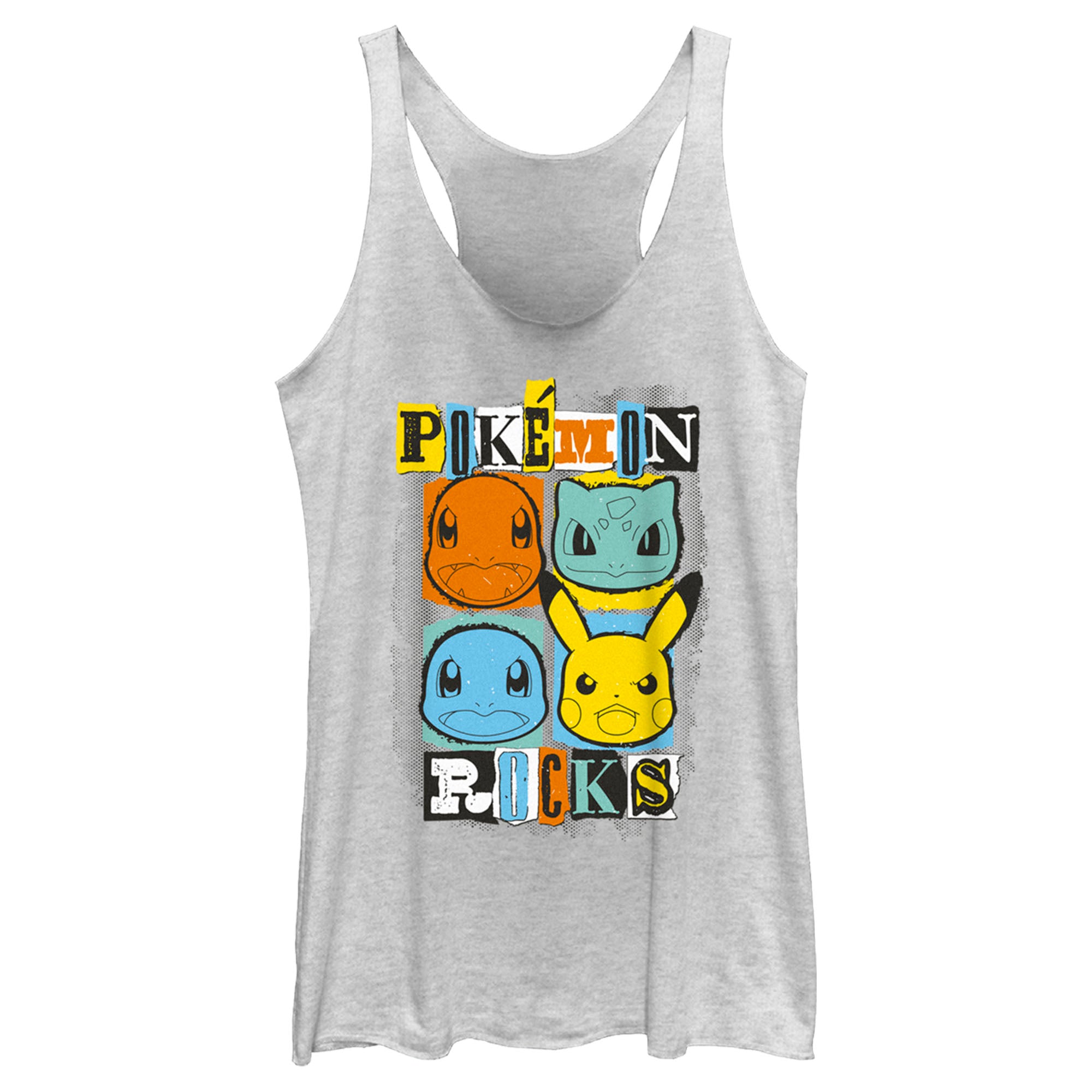 Women’S Pokemon Starters Rocks Racerback Tank Top