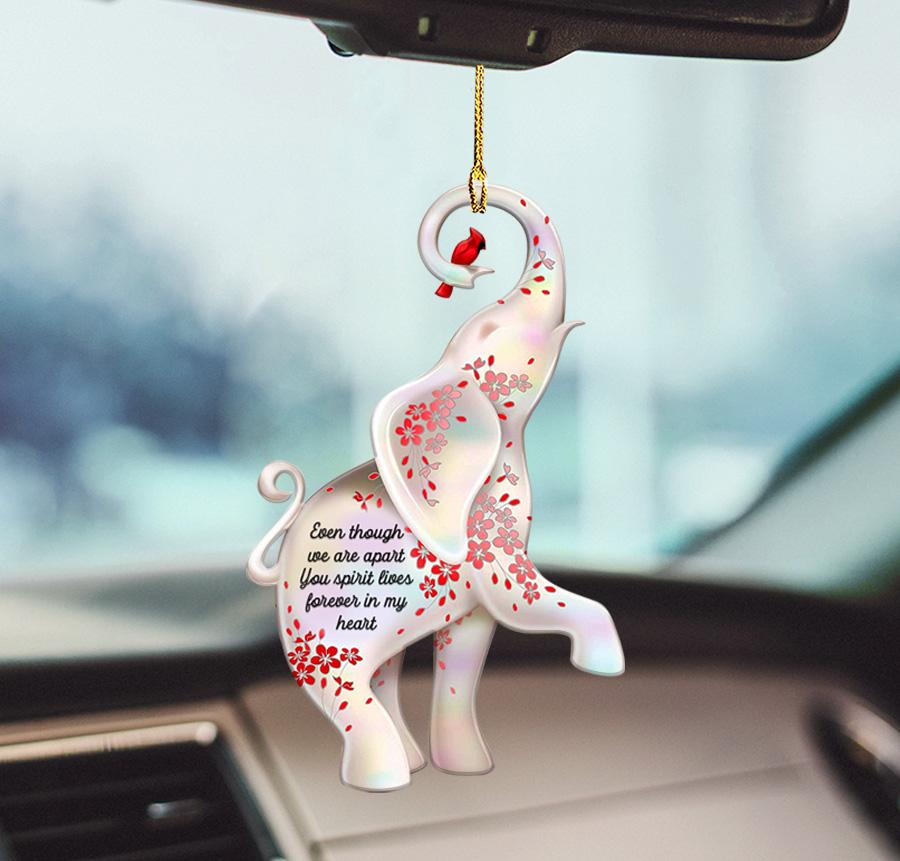 Fun Car Decor Elephant Spirit Elephant Lover Two Sided Ornament