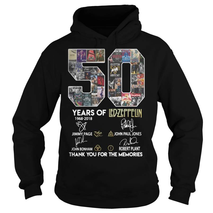 50 years of Led Zeppelin thank you for the memories Hoodie