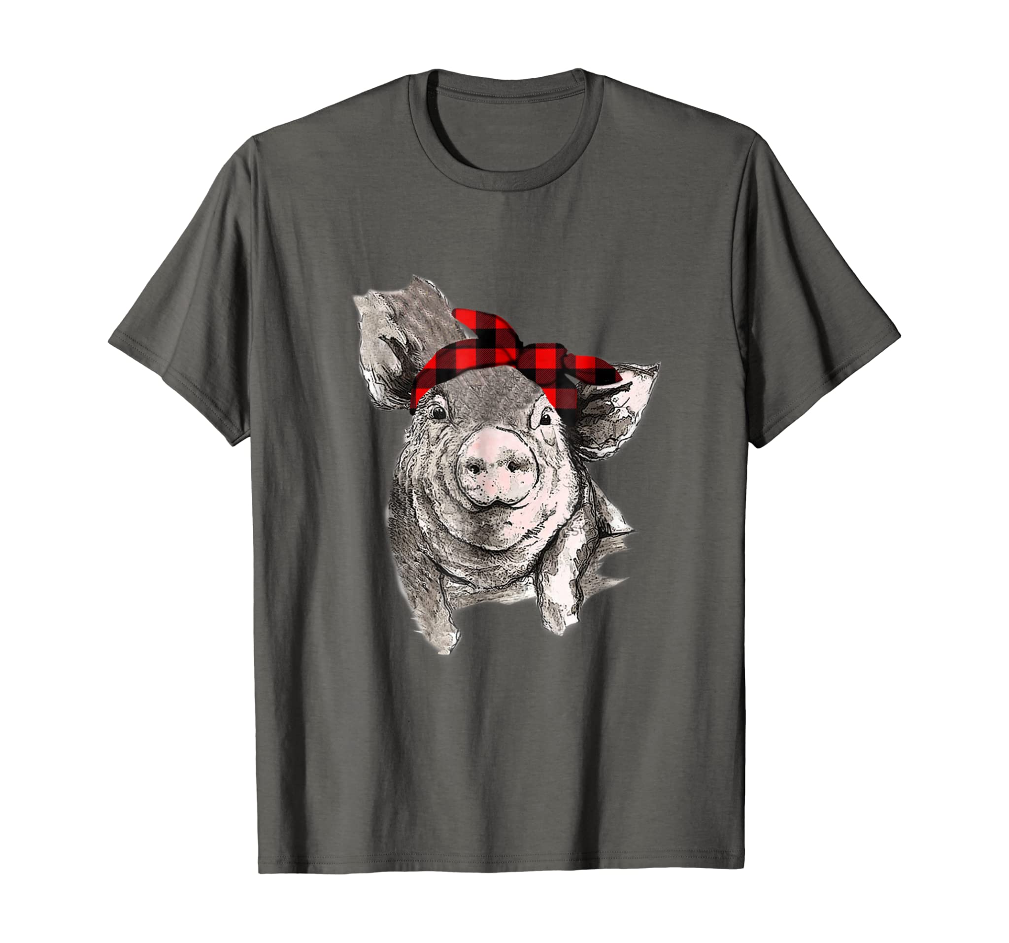 Pig with bandana caro t-shirt. Awesome gift for holidays