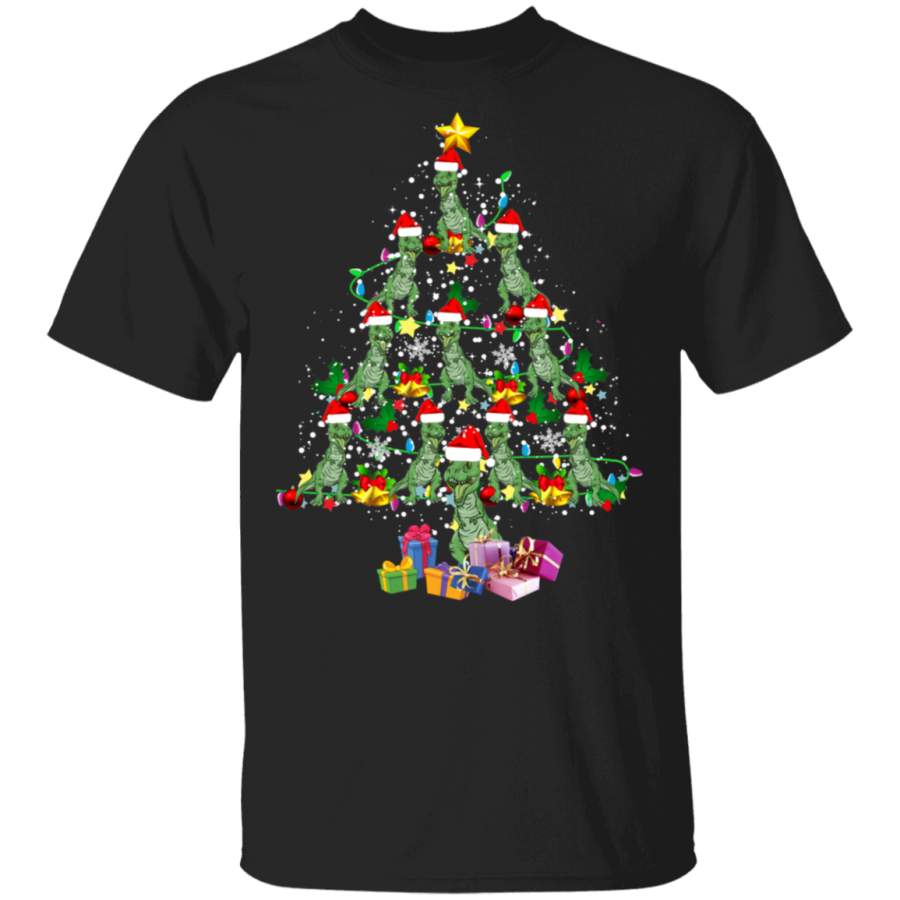 Christmas T-Rex Lover Shirt Christmas T-Rex Tree Cool Christmas Tree T-Rex Lover Gifts Christmas T-Shirt