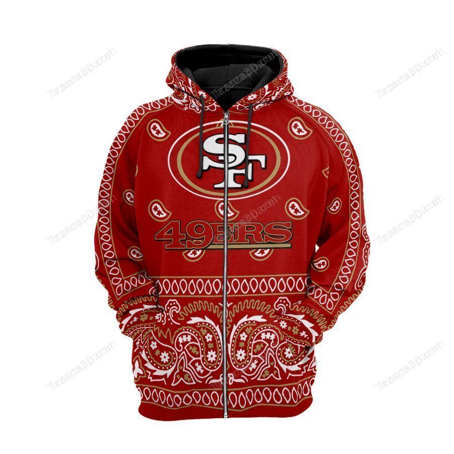 San Francisco 49Ers Bandana Hoodie