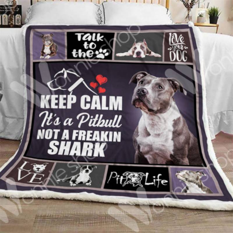 Pitbull Dog Sherpa Blanket NOV0201 67O31