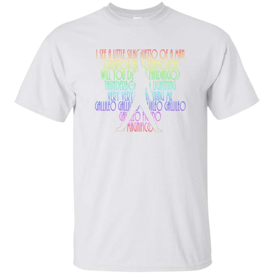 AGR BOHEMIAN RHAPSODY Lyrics With Freddie Silhouette Youth T-Shirt