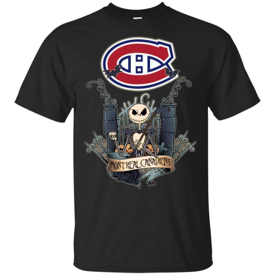 Jack Skellington Montreal Canadiens Hockey T-shirt Men Women Fan HA05