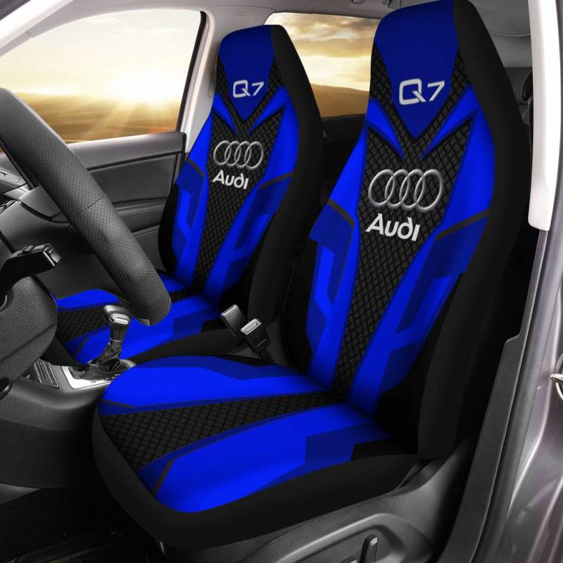 Audi Q7 LPH Car Seat Cover (Set of 2) Ver 1 (Blue)