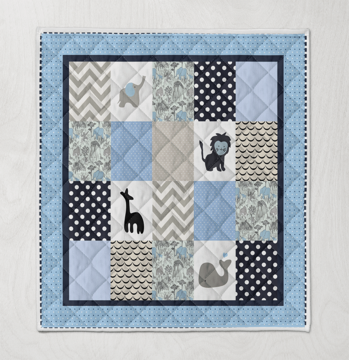 Animal Baby Quilt Blanket Wq260936