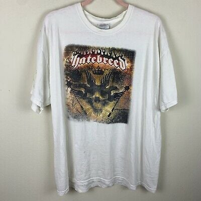 Vintage Y2k Hatebreed Supremacy Metalcore Band Rock T-shirt S 6973