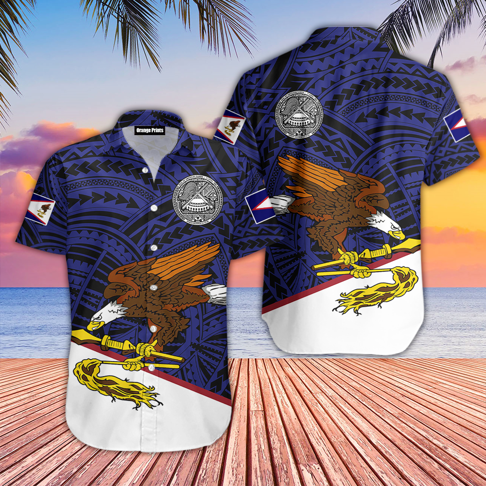 American Samoa Eagle Aloha Hawaii Shirts For Men And Women Ha13360