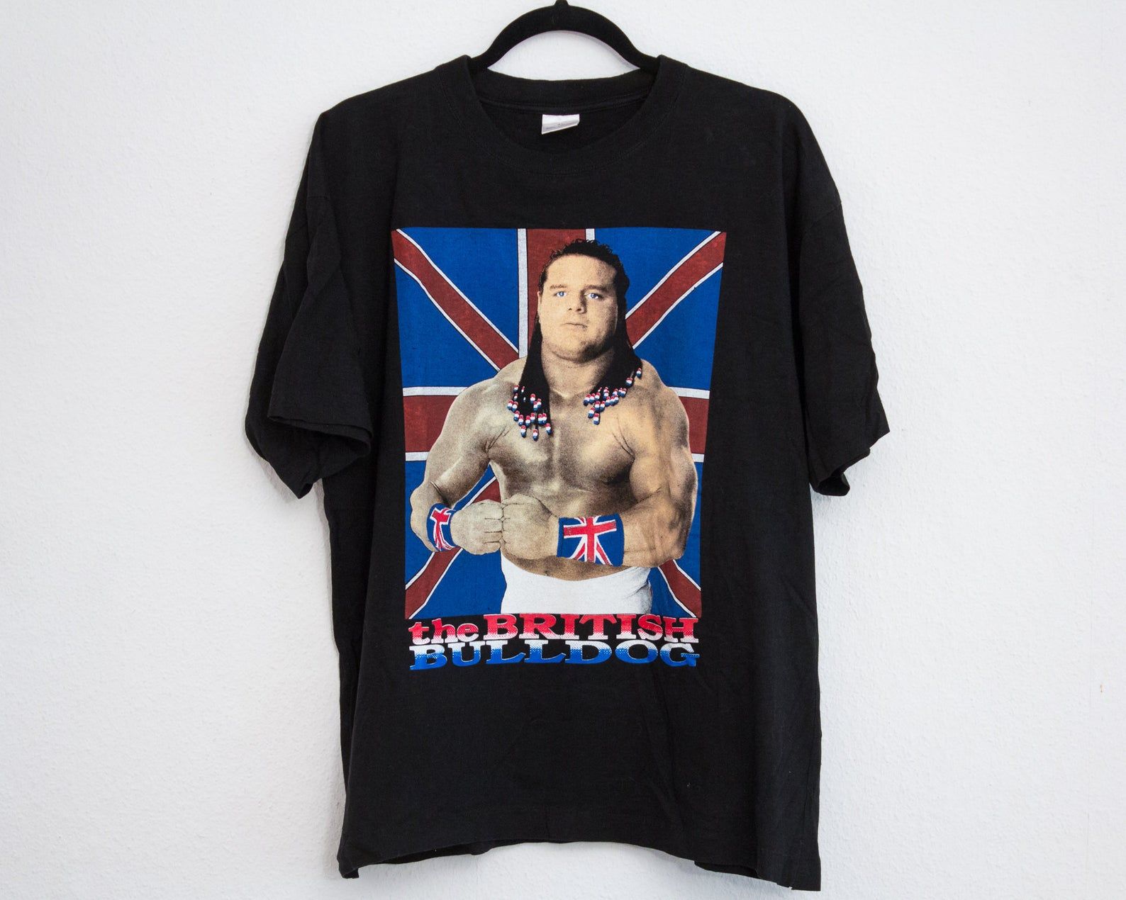 Vintage 90S The British Bulldog T-Shirt | Wwf Wwe Wrestling Tee Titan Sports Undertaker Bret Hart Hulk Hogan Stone Cold Steve Austin