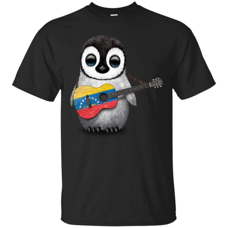 VENEZUELA – Baby Penguin Playing Venezuelan Flag Guitar T Shirt & Hoodie