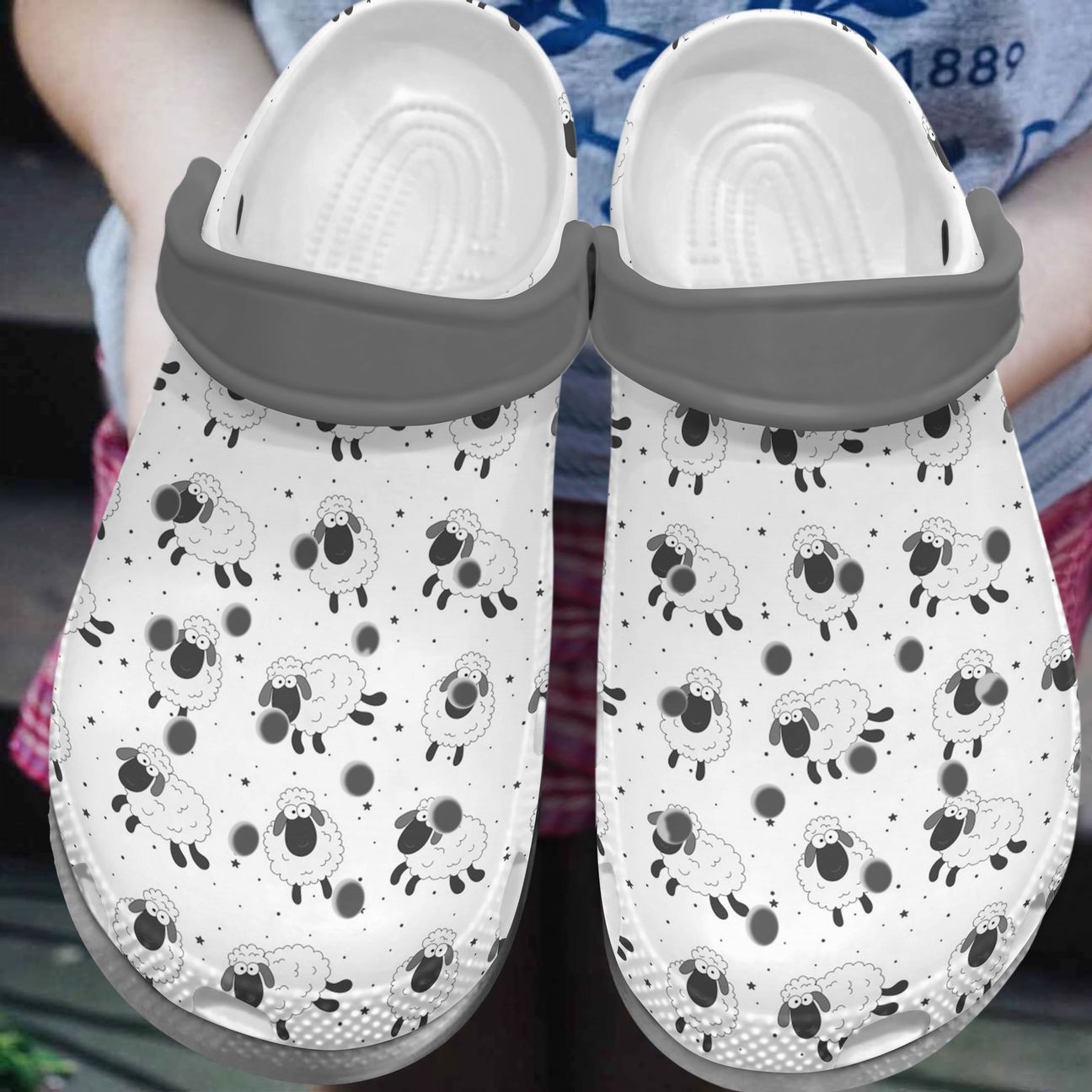 Sheep Personalized Clog, Custom Name, Text, Color, Number Fashion Style For Women, Men, Kid, Print 3D Cute Sheep