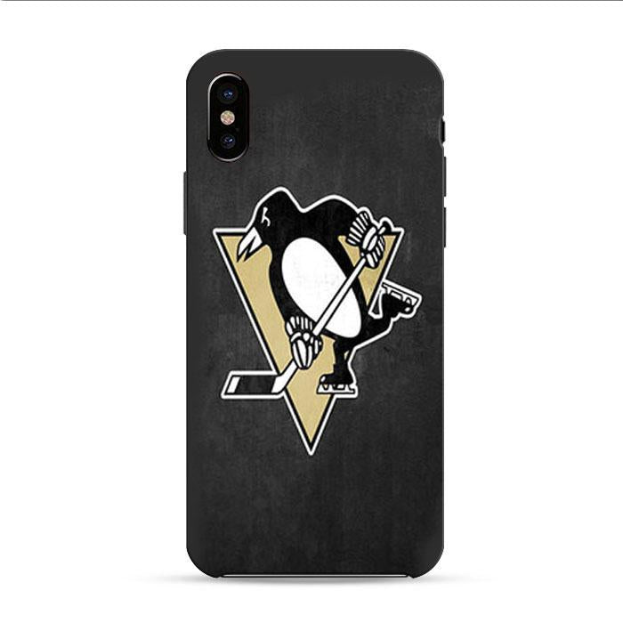 Pittsburgh Penguins Logo Dark Gray iPhone XR 3D Case