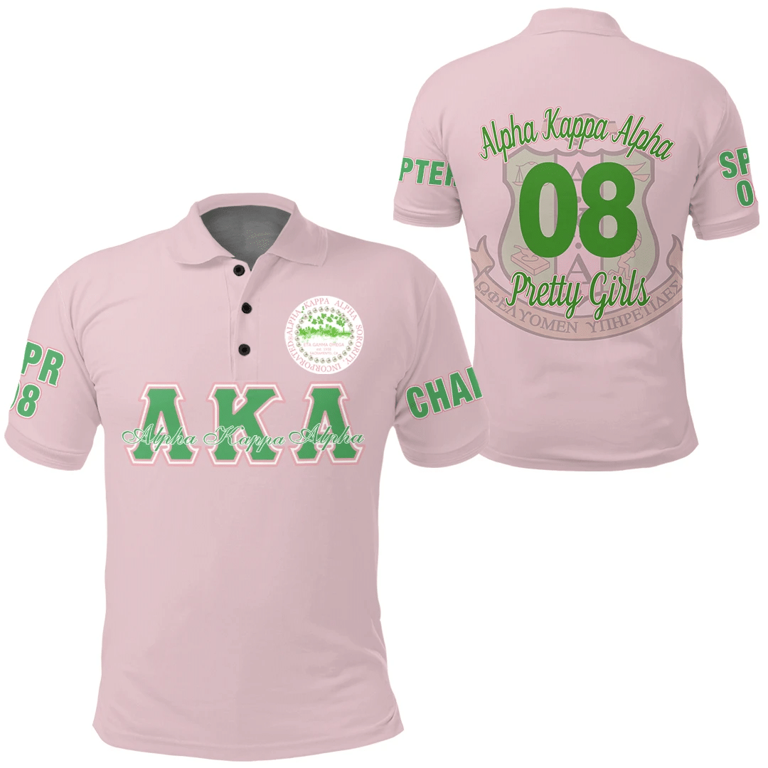 Africa Zone Polo Shirt – Alpha Kappa Alpha – Eta Gamma Omega Chapter Polo Shirt A7