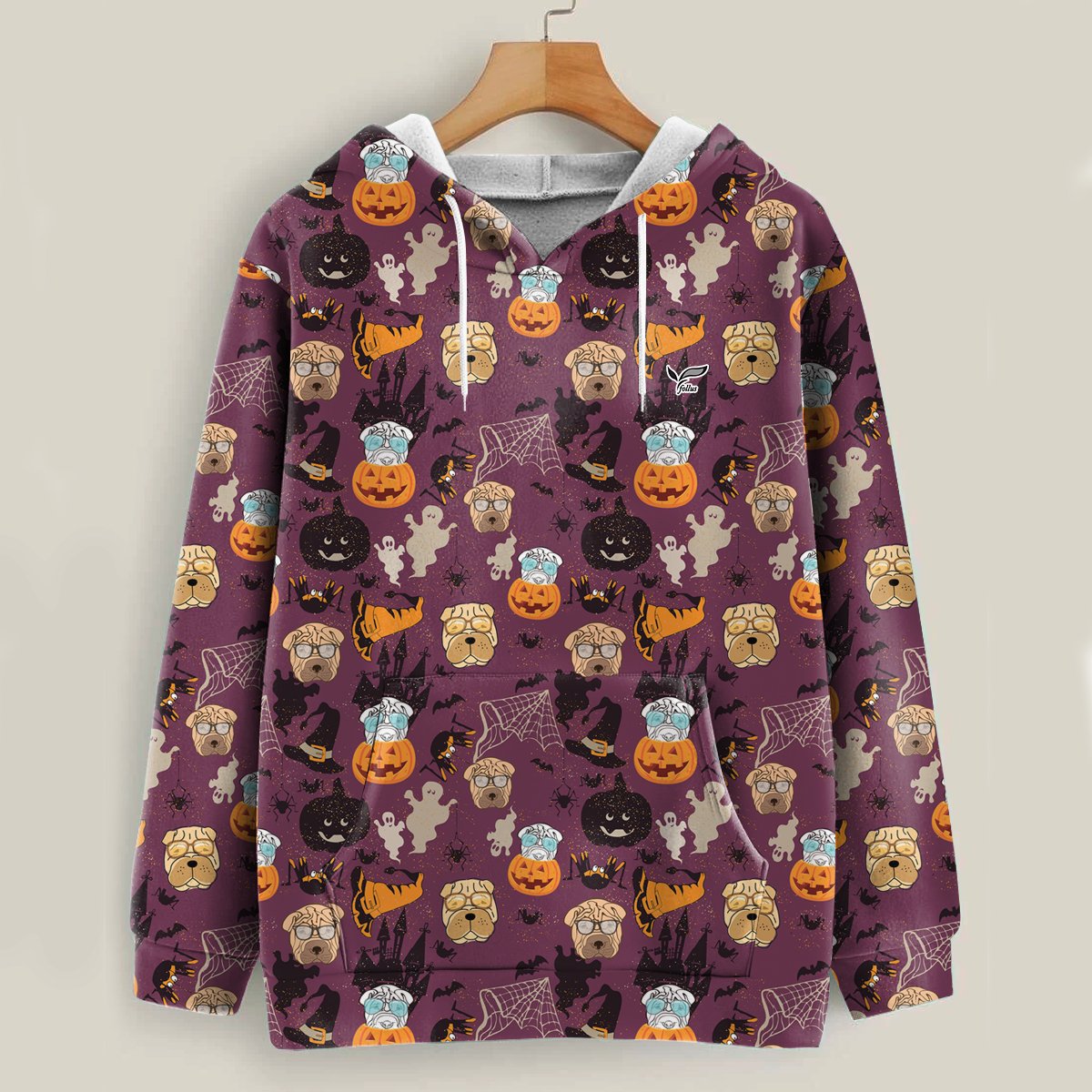 I’M A Haunt Mess – Shar Pei Halloween Hoodie
