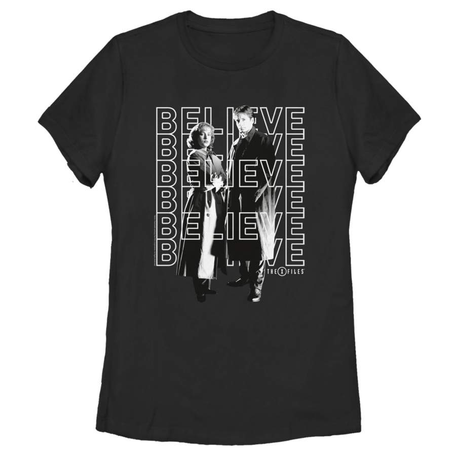 The X-Files Women’s Believe Mantra  T Shirt