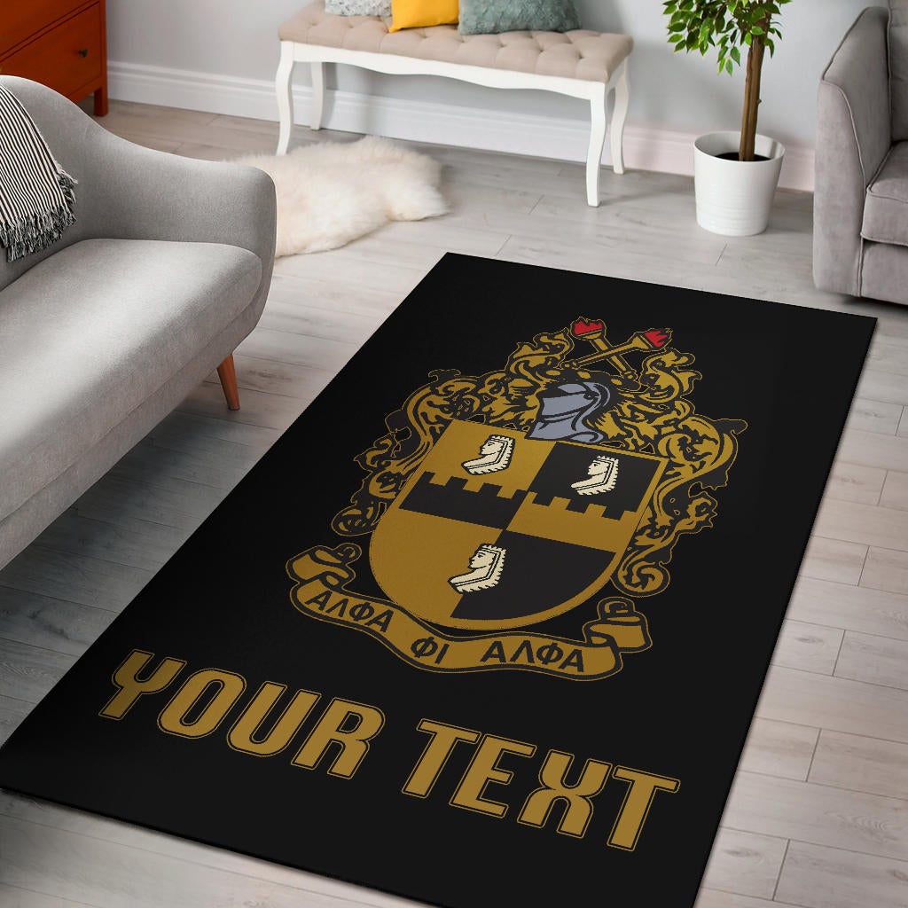 Wonderprint Area Rug Personalized Alpha Phi Alpha Area Rug Classic Lt10