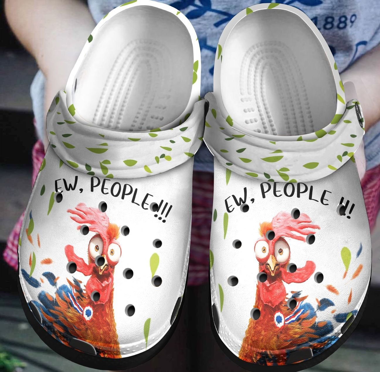 Chicken Personalized Clog, Custom Name, Text, Color, Number Fashion Style For Women, Men, Kid, Print 3D Funny Chicken