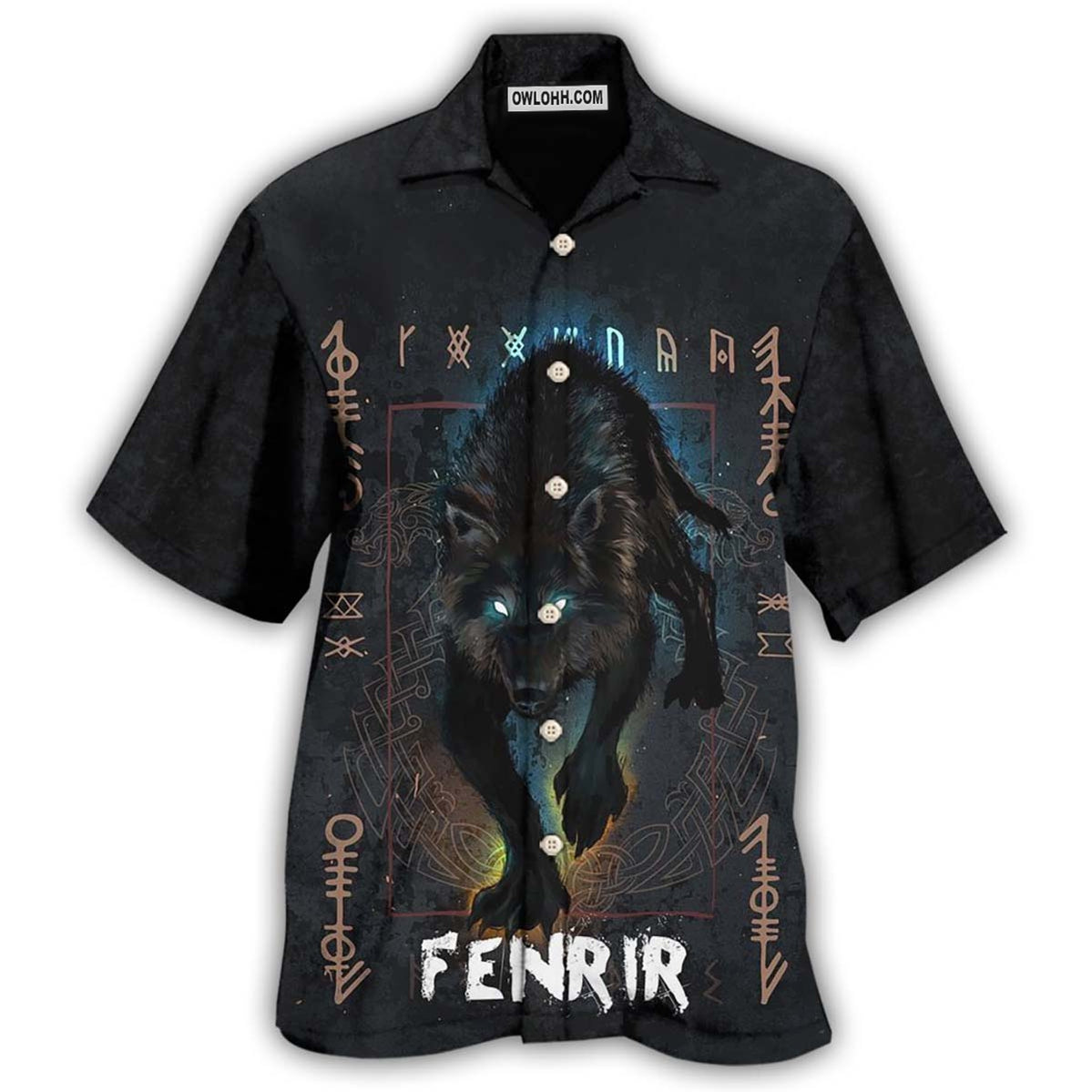 Viking Wolf Fenrir – Hawaiian Shirt  – Owl Ohh