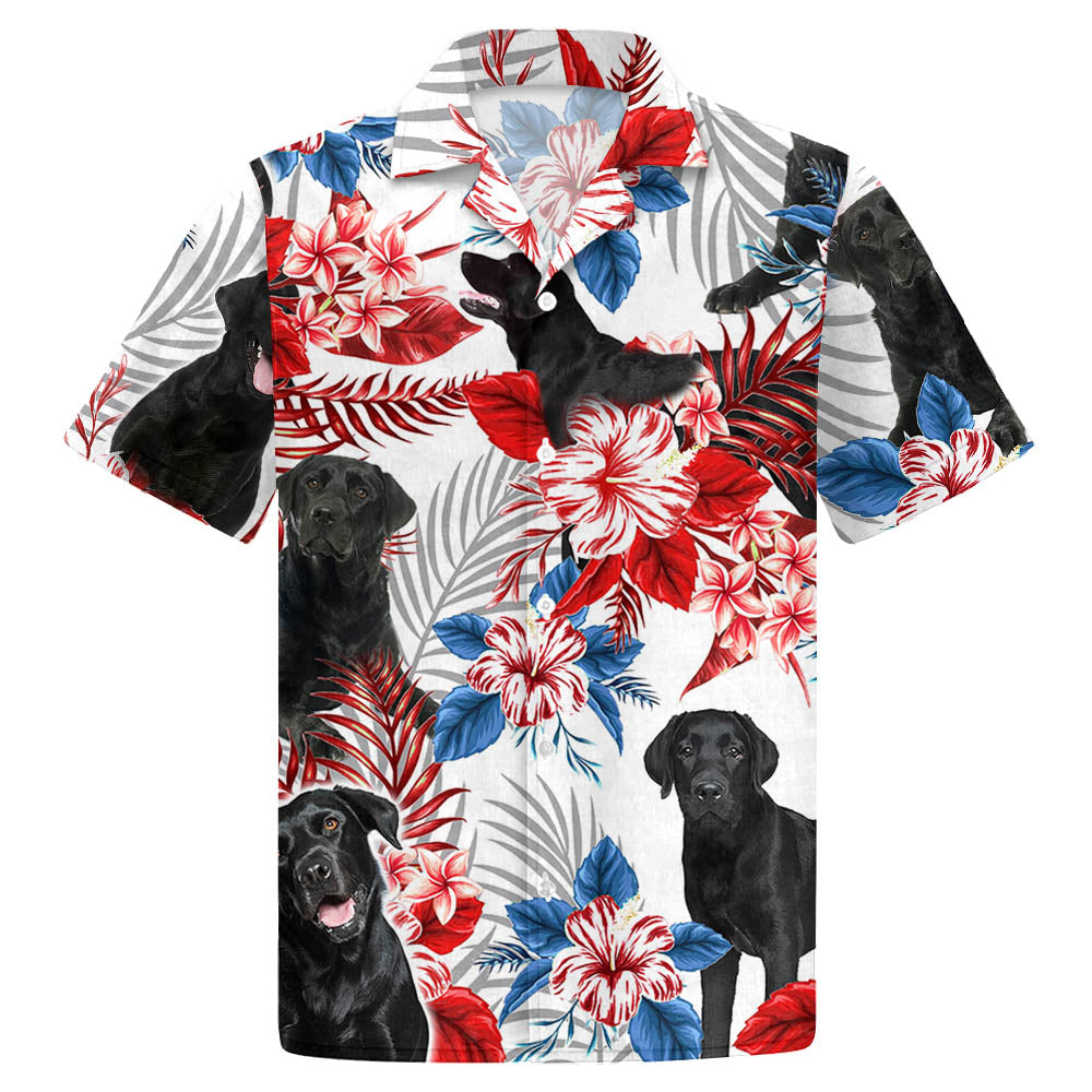 Labrador Black Hawaiian Shirt – Summer Aloha Shirt, Hawaiian Shirt For Men And Women