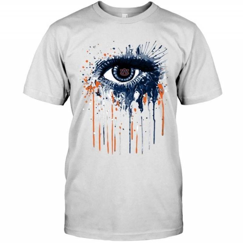 Auburn Tigers Eye Paint Drop Art Style T Shirt – Gearpenguin.com