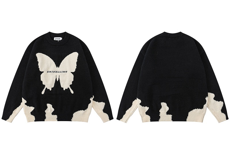 Butterfly Knitted Sweater