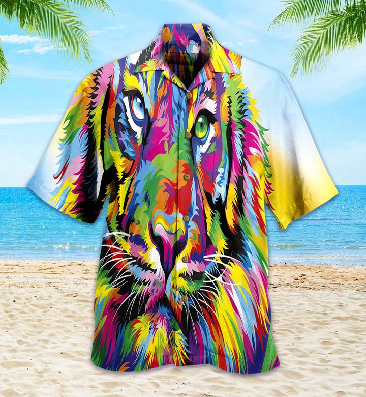 Colorful Tiger Hawaii Shirt Ha97236