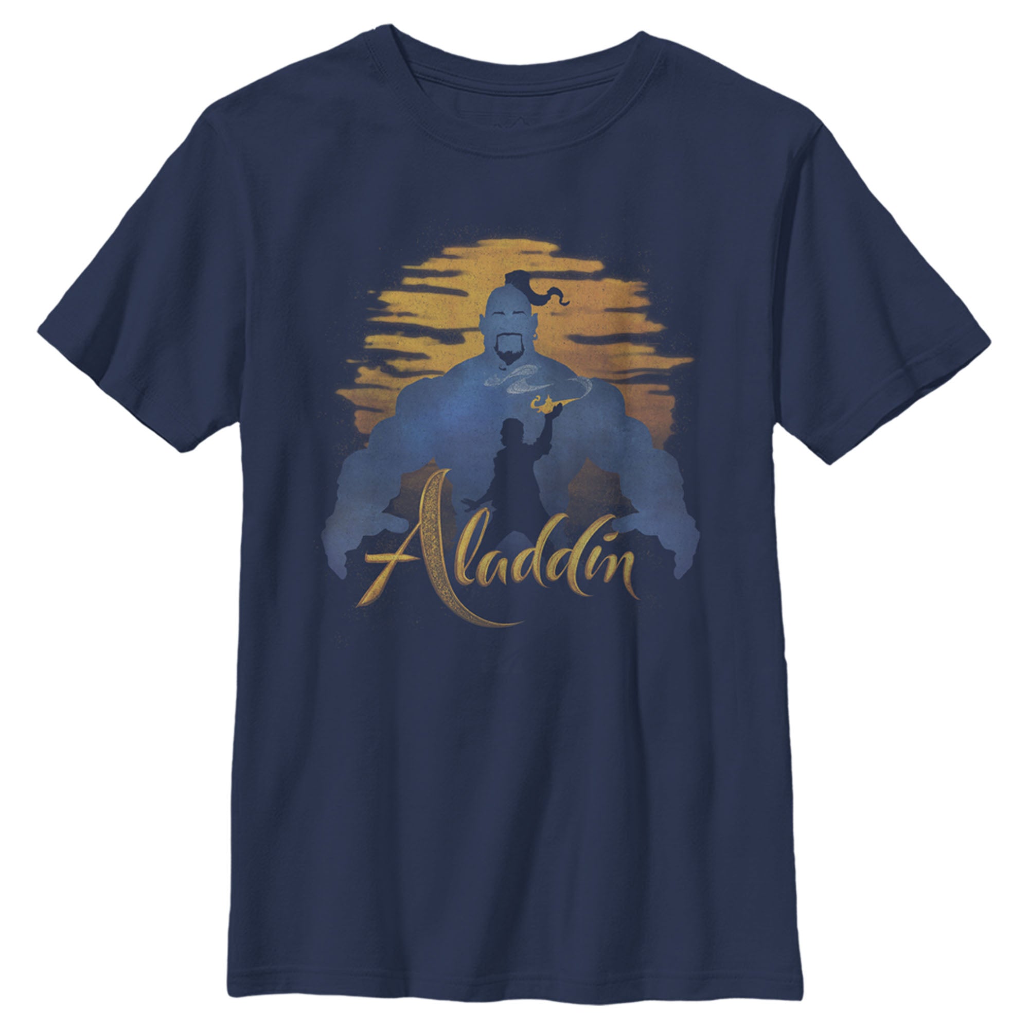 Boy’S Aladdin Aladdin Genie Sunset Silhouette T-Shirt