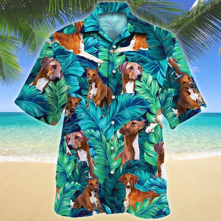 Gift For Azawakh Dog Lovers Summer Beach Palm Tree Hawaii Shirt Ha42228