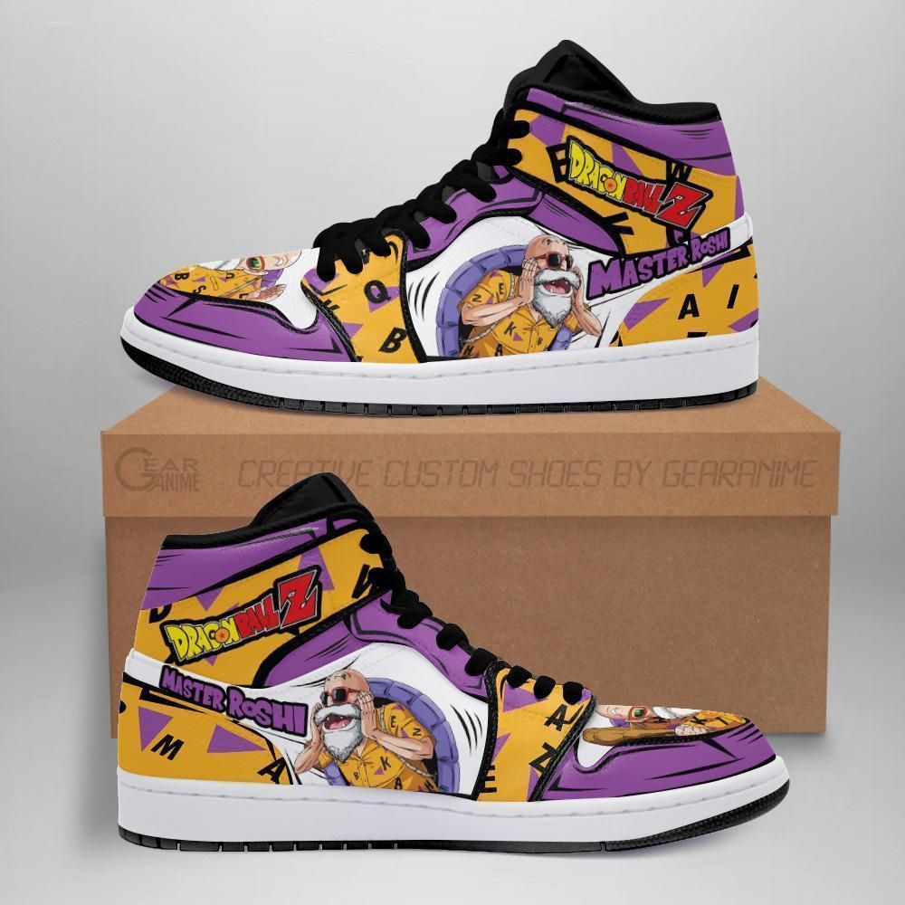 Master Roshi Sneakers Dragon Ball Anime Shoes Fan Gift Idea MN05 Jordan Sneaker