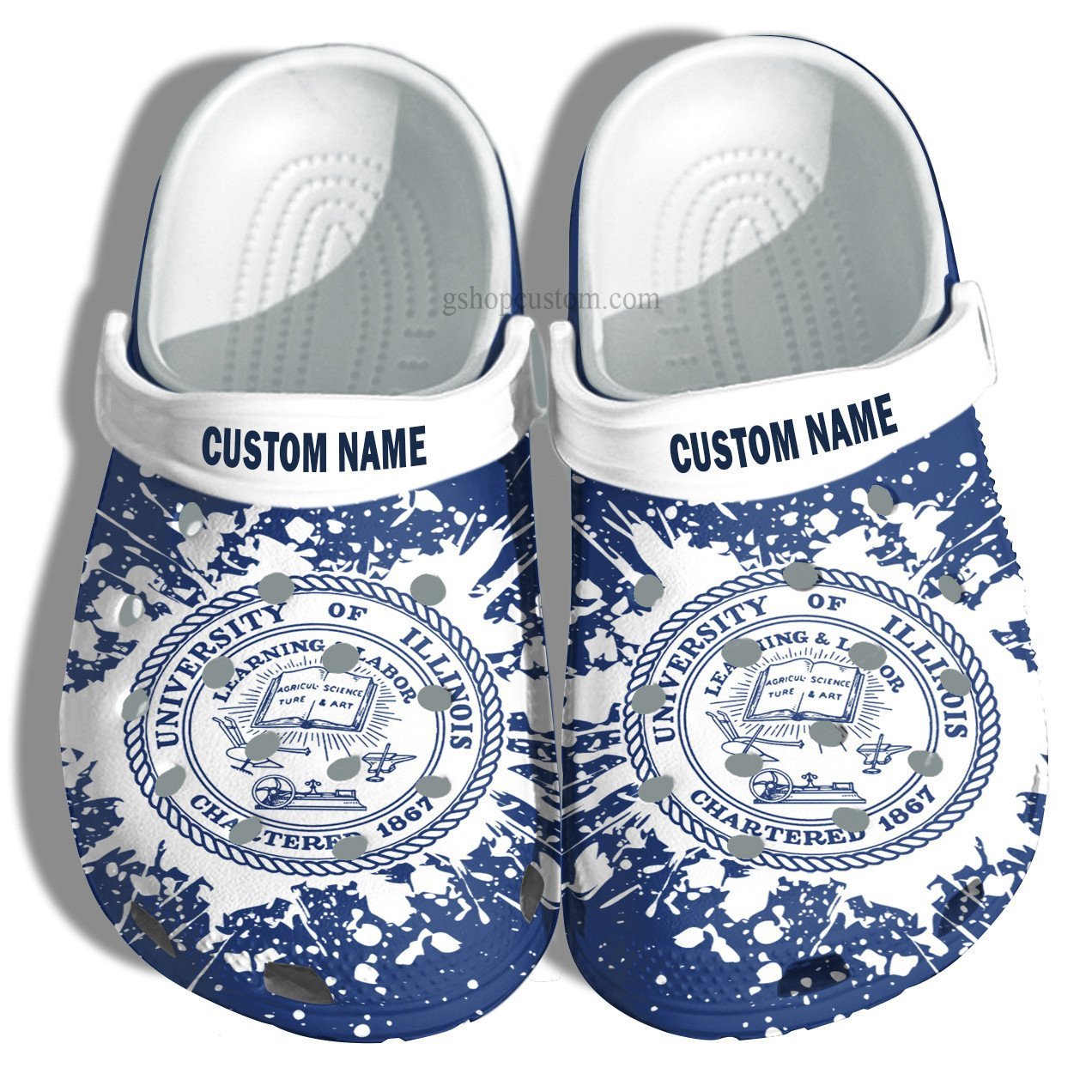 University Of Illinois Graduation Gifts Croc Shoes Customize- Admission Gift Crocss Shoes For Men Women Kids