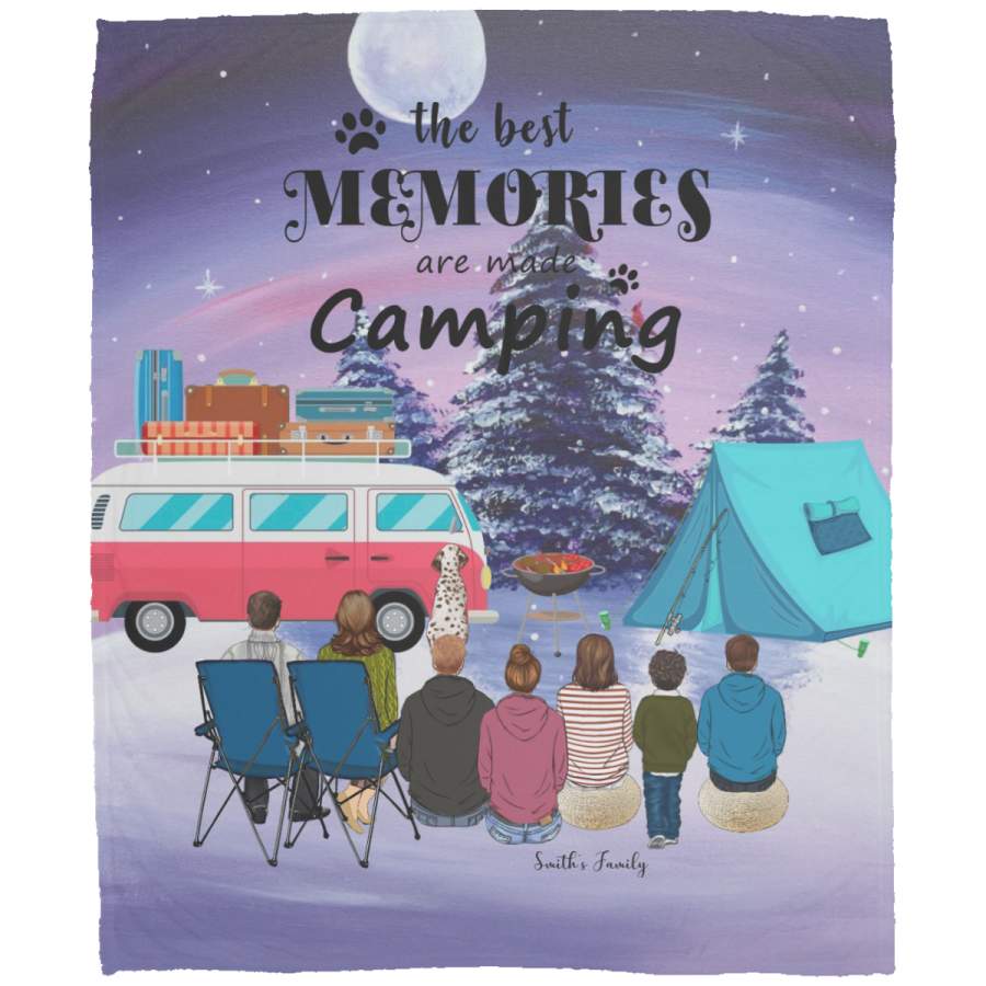 The Best Memories Are Made Camping Blanket Giving Camping Lovers