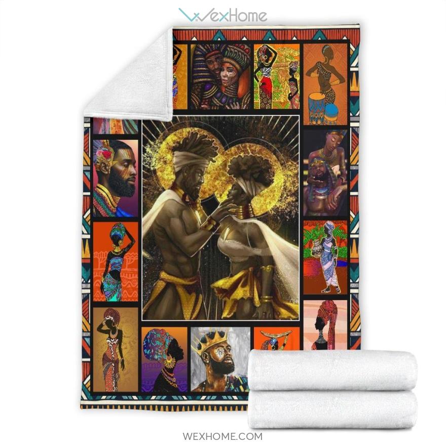 African Married Couple Amazing Wedding Gift Premium Blanket