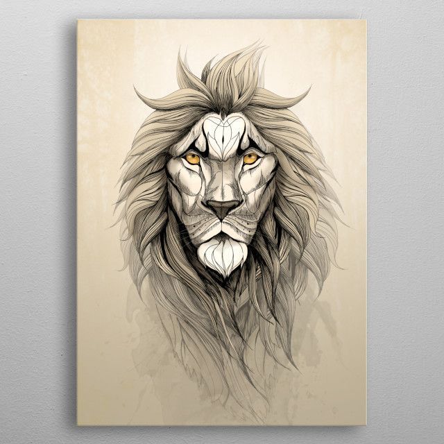 The Lion Canvas Poster 8″x12″ 12×18″ 18″x26″ 24″x36″ 30″x45″