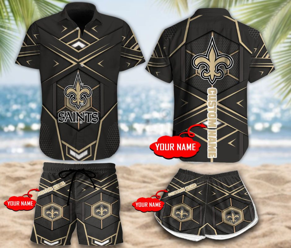 New Orleans Saints 3D Personalized Hawaii Shirt And Shorts Combo Hawaii 01 Dtthw170623