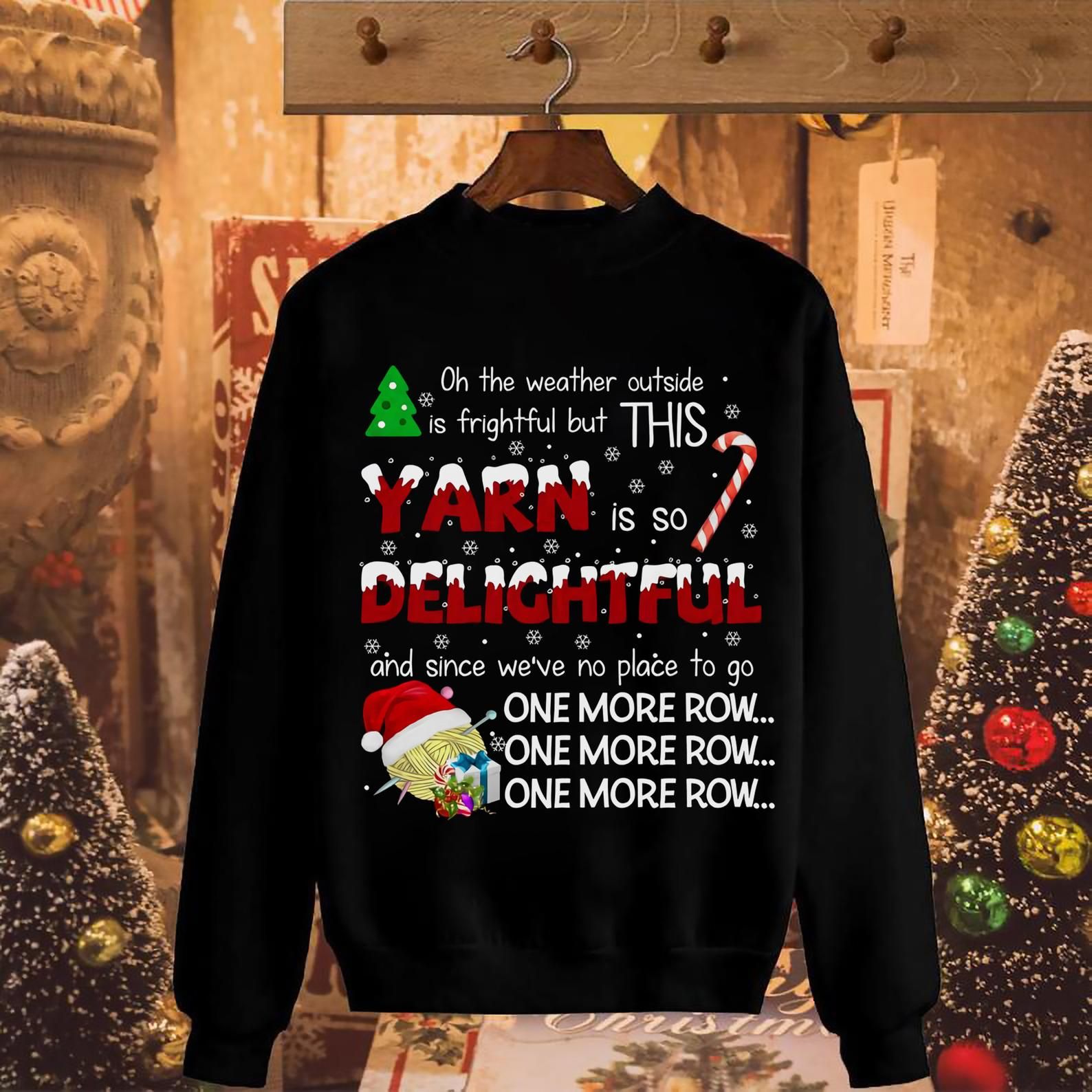 Delightful Yarn | Christmas Shirt | For Gift For Her Christmas | Adults And Unisex