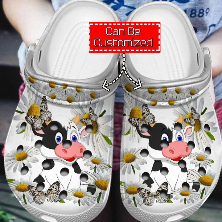 Cow Crocs – Cow Flower Clog Shoes For Men And Women – Justbeperfect Shop
