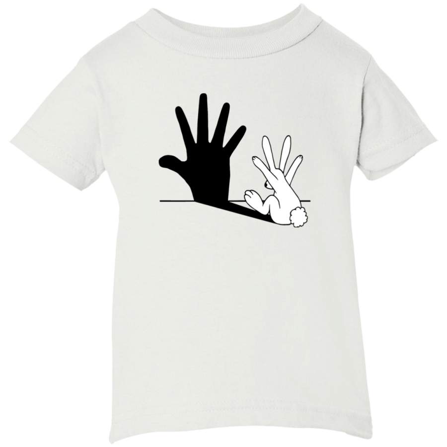 AGR Rabbit Hand Shadow Infant Short Sleeve T-Shirt