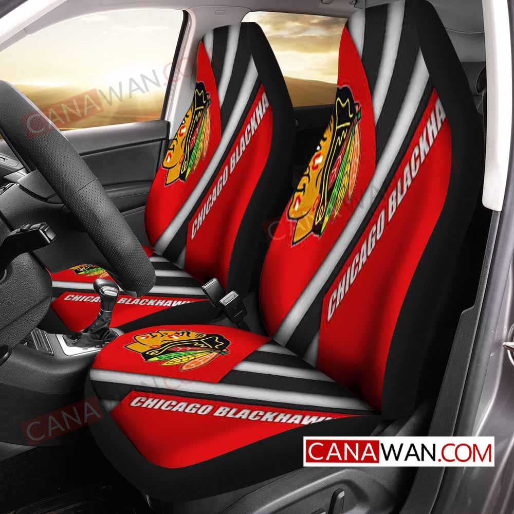 Chicago Blackhawks Style120 3D Customized Personalized Car Seat Cover