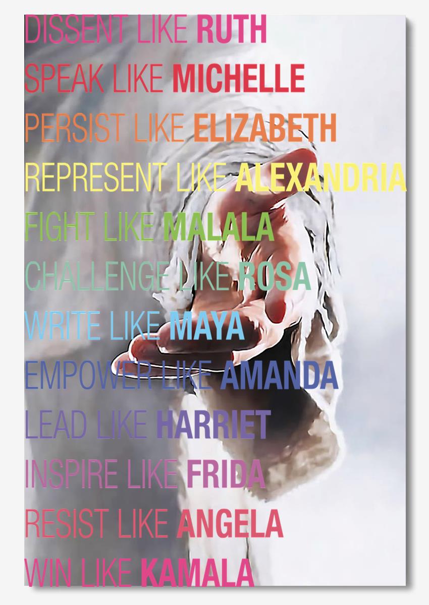 Act Like Powerful Women Feminism Wall Art For Home Decor Poster