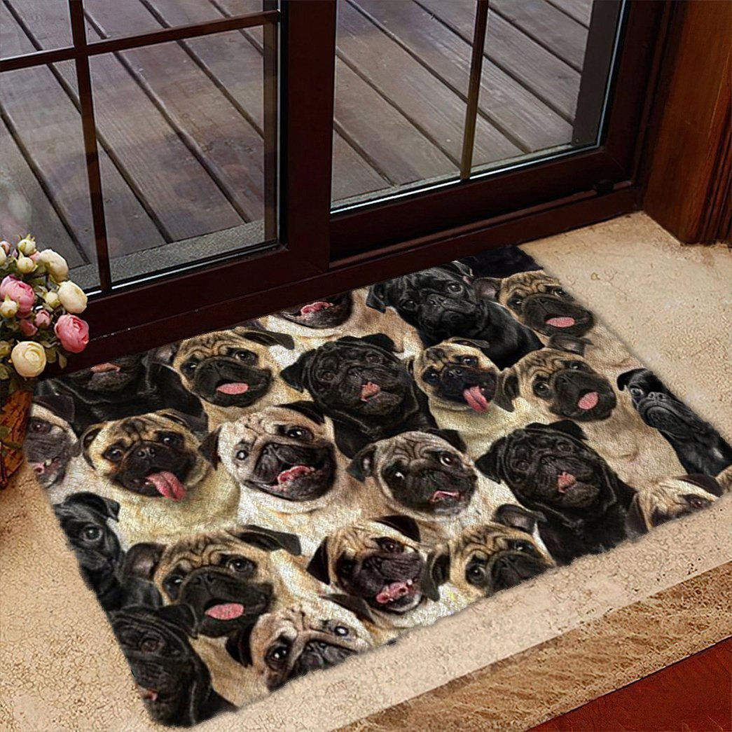 Tmarc Tee A Bunch Of Pugs Doormat