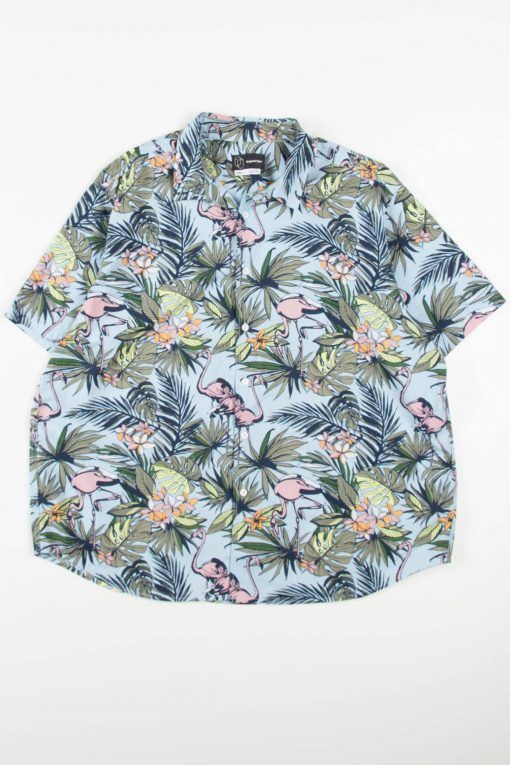 Flamingo Blue Amazing Design Hawaii Shirt Ha44714