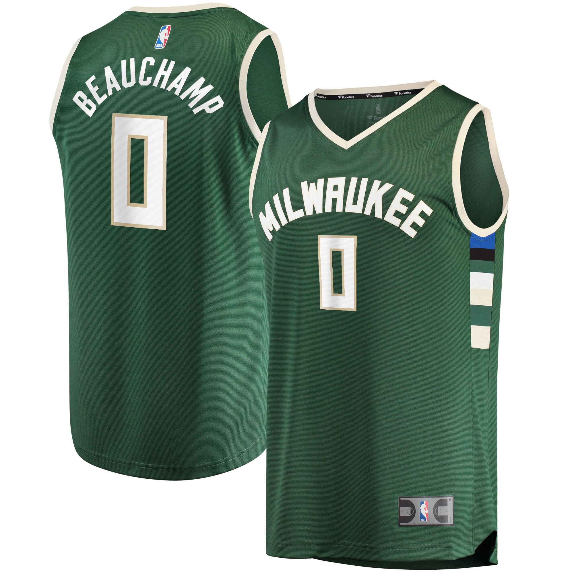 MarJon Beauchamp Milwaukee Bucks Fast Break Player Jersey – Icon Edition – Hunter Green