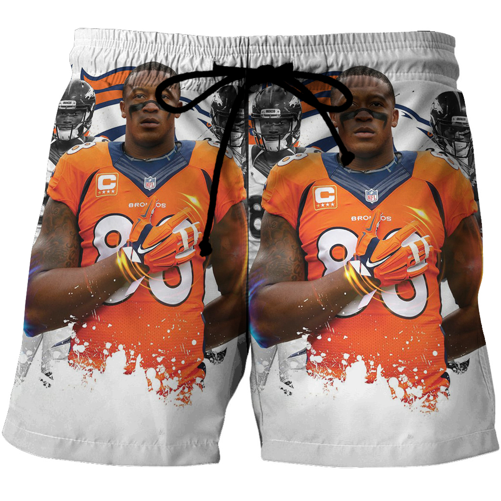 Denver Broncos Demaryius Thomas7 3D All Over Print Summer Beach Hawaiian Short