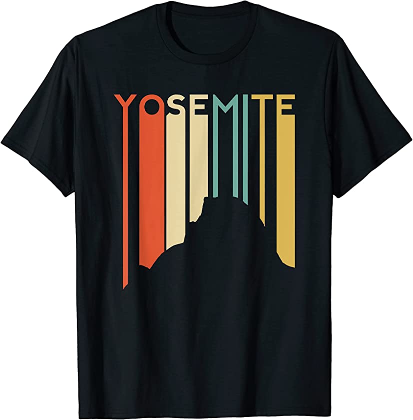 Yosemite National Park Vintage Retro Half Dome California Ca T-Shirt