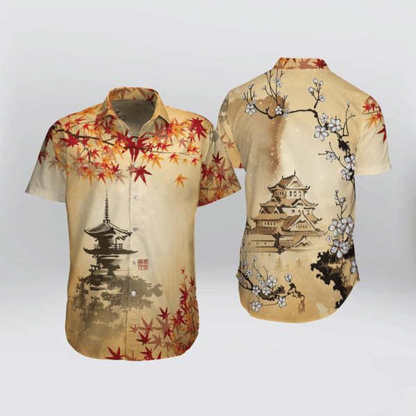 Japanese Aesthetic Sakura Cherry Blossom Hawaii Shirt For Men Women Ha46439