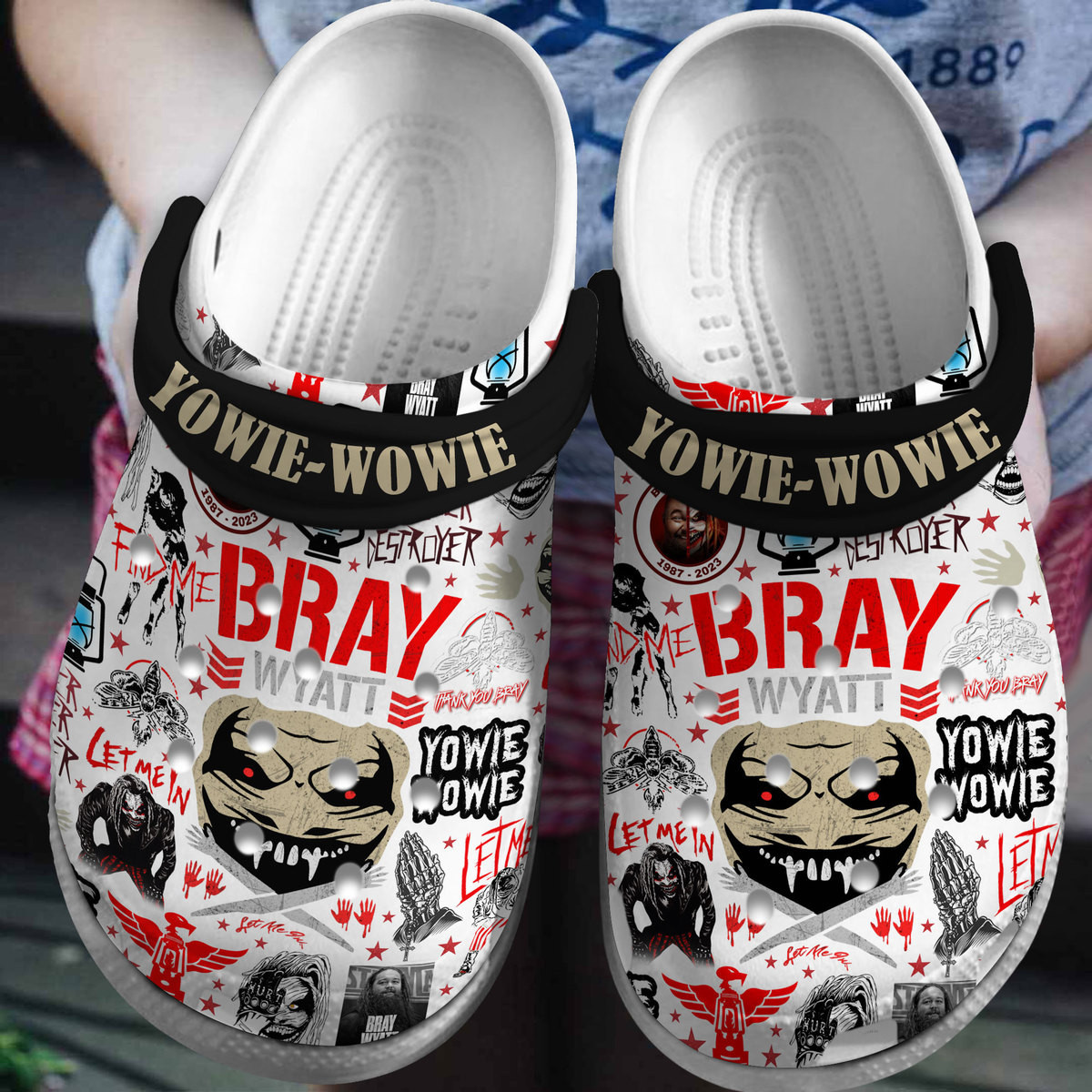 Bray Wyatt Music Crocs Crocband Clogs Shoes Comfortable For Men Women and Kids