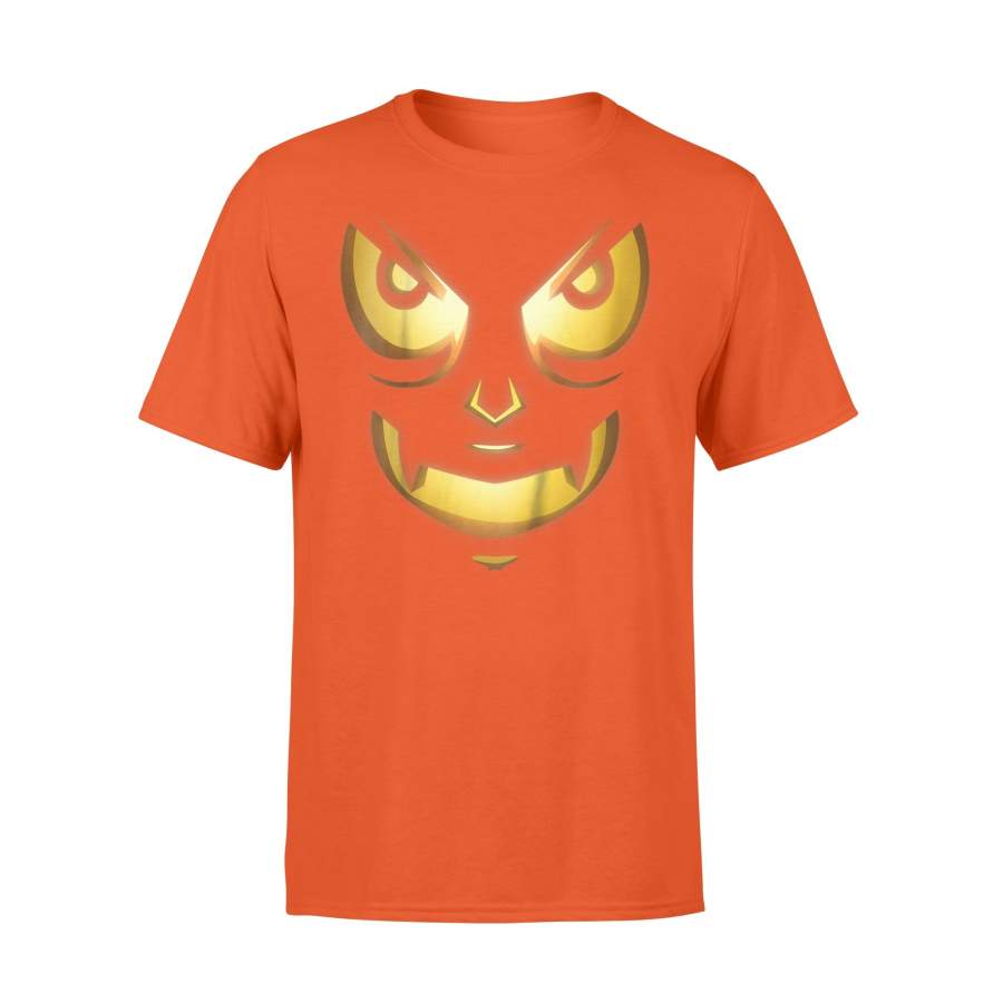 Kids The Scary Face Pumpkin Halloween Costume T-Shirt