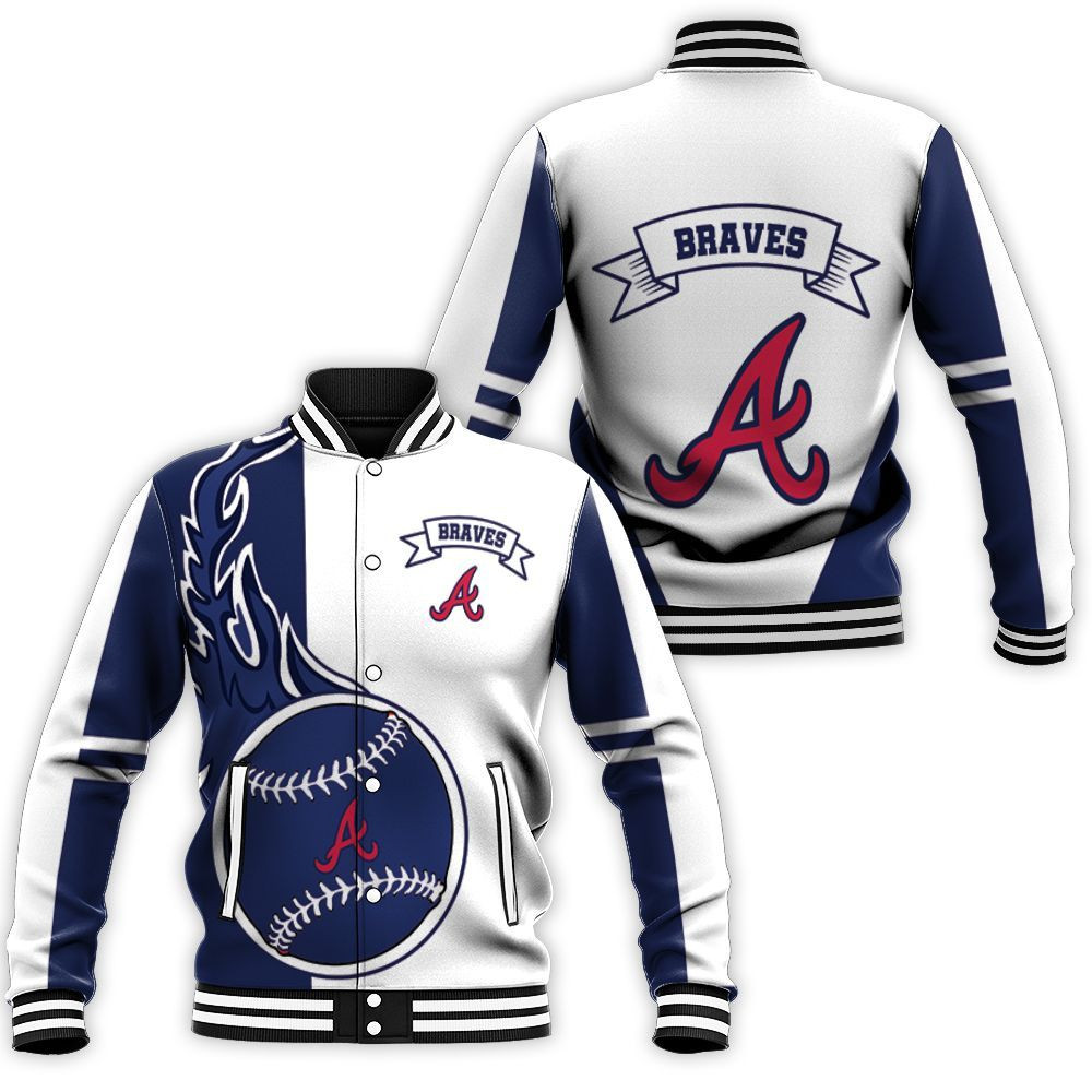 Atlanta Braves 3D Baseball Jacket For Men Women