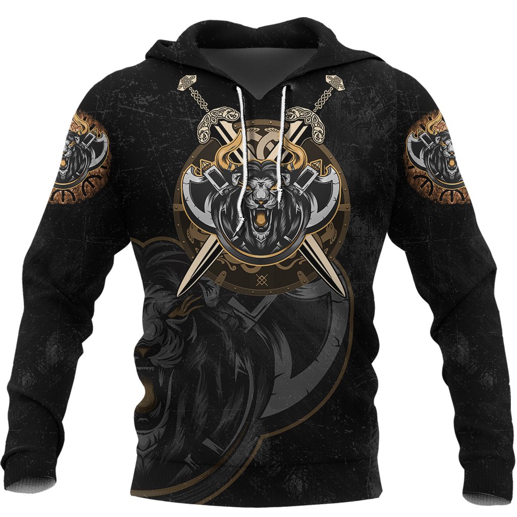 Viking Hoodie Lion A27